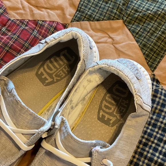 Woman’s Hey Dude Gray Casual Shoes - Picture 3 of 8